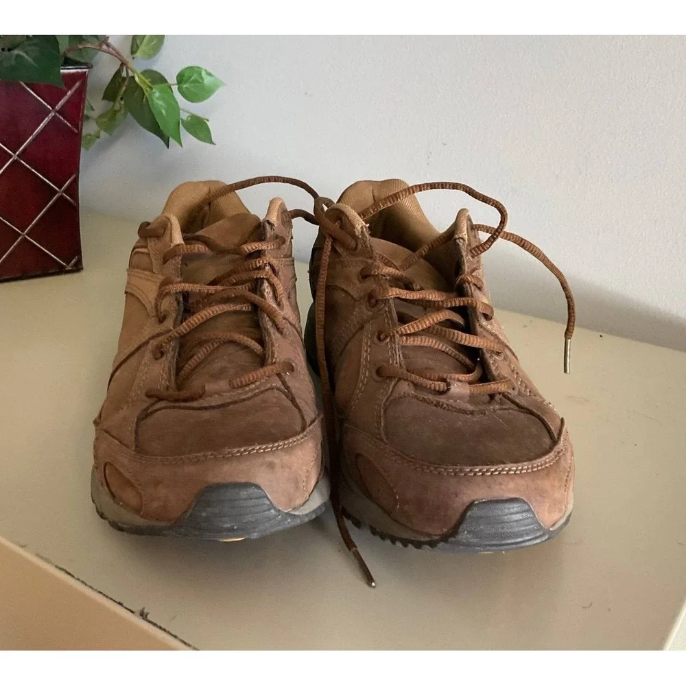 Merrell Meridian Hiking Shoes Mens Size 8 Dark‎ Earth Leather J16261 Outdoor